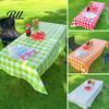 Housse de Table Jetable de Fête Nappe à Carreaux Imperméable à Carreaux Extérieur pour Pique-nique Camping Barbecue Fêtes