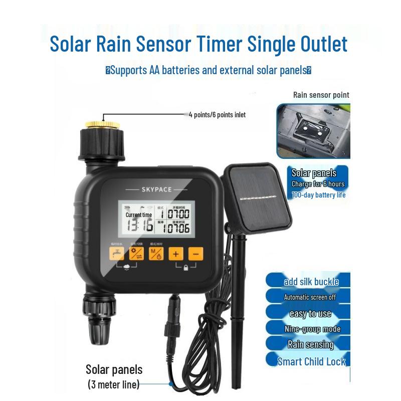 Intelligentes WiFi Gartenbewässerungssystem: Einkanal-/Zweikanal-Fernbedienungstimer mit USB5V-Stromversorgung