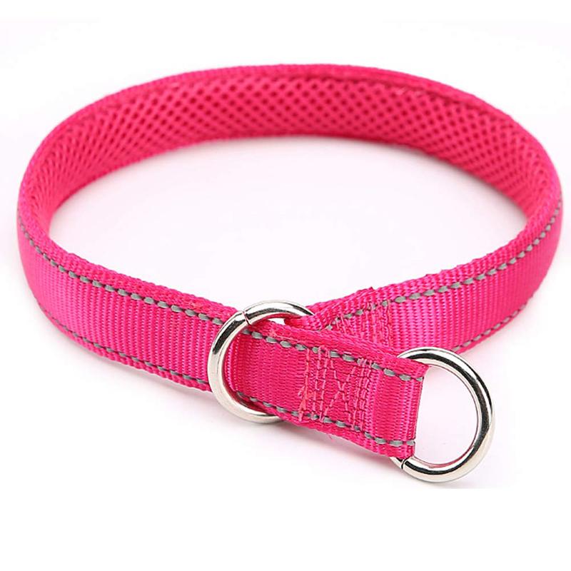 Benepaw  Durable P Dog Collar Breathable Reflective Soft Comfortable Nylon Mesh Padded Training Puppy Pet Slip Collar Adjustable