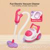 Vacuum Cleaner Toy Exquisite Pretend Play Plastic Boys Girls Electric Cleaning Toy with Light Birthday Gift