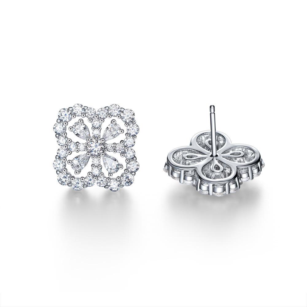 Tancise 925 Sterlingsilber Zirkonia Ohrringe Hängeohrringe für Frauen Hochzeitsfeier Geschenke