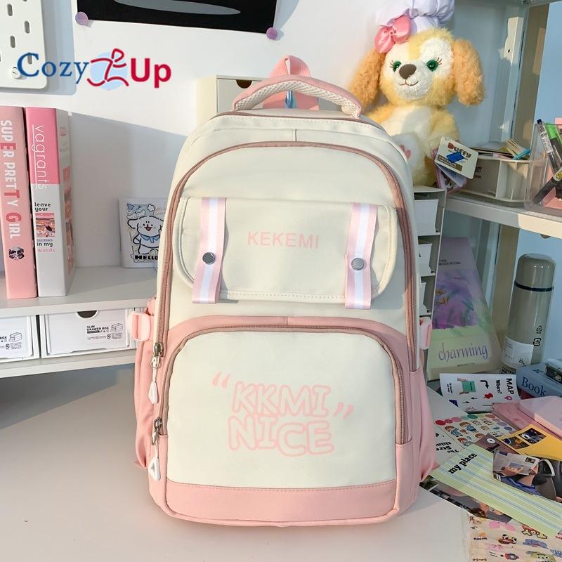 Schoolbag Women's Casual Large-capacity Durable Backpack All-match Fashion Letter Printing Lightweight Backpack