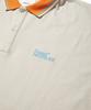 SOUNDSLIFE Big Fit Stripe Collar Polo Shirt Beige
