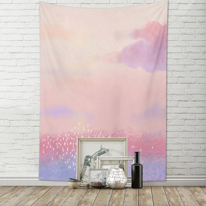 Tapestry room decoration sky moon art oil painting hanging cloth living room home decoration