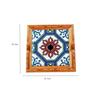 Square Bohemian Cup Coaster Floral Tile Desktop Decor Mat New Insulation Pad  Table Decoration Pads