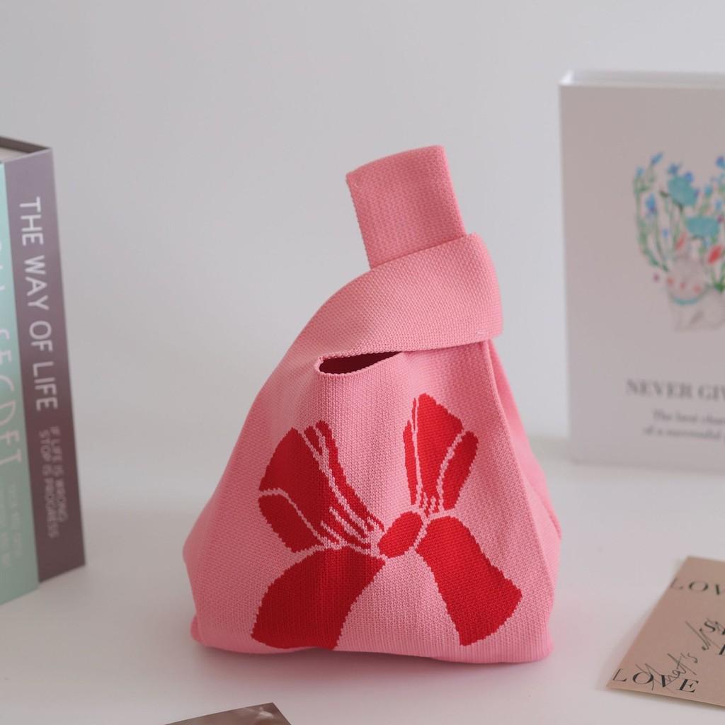 Trendy Knit Bucket Bag For Women Soft And Spacious Tote Bag With Eye-catching Patterns Ideal For Daily Wear And Gifts