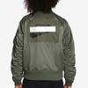 Nike Puffer Jackets Men's Green Baseball Collar Moderate Pilot Puffer Jacket (Unisex) Puffer Jackets CZ1671 380