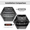 Rear Cup Holder for Jeep JL & JT,Rear Seat Storage Box Tray Organizer Floor Console Mounted Drink Holder Interior Accessories Compatible with Jeep