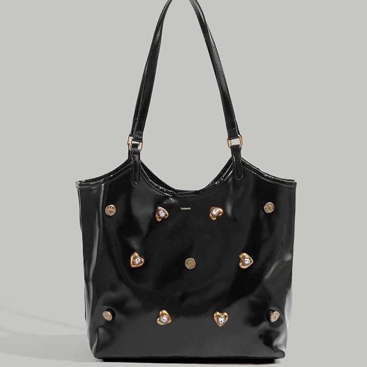 Large Capacity Bag for Women 2024 New Versatile Stylish Single Shoulder Handbag Retro Simple Elegant Commuter Tote Bag