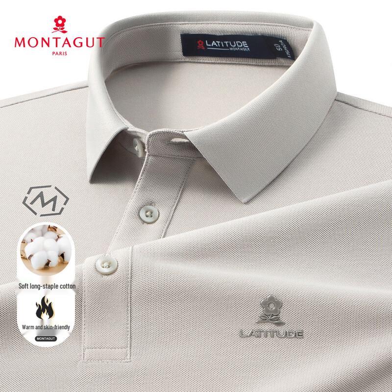 MONTAGUT Men s Casual Long-Sleeve Polo Shirt 48
