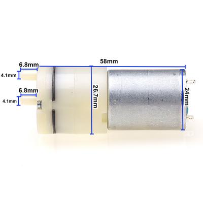 Mini Pompe à Air et Oxygène Double Trou Gonfleur Électrique Moteur 370 Pompe CC 3.7V 5V 6V Aquarium DIY Pompe d'Oxygénation Extérieure USB