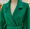 Max Family Style 2023 Women's Extra Long Wool Coat in New Water Ripple Design