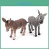 Tierfigur Spielzeug für Kinder PVC Miniatur Massives Eselmodell Pädagogische Dekoration