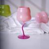 Cream Style High Footed Glass Cup Creative Colored Red Wine Glass Wine Glass Cocktail Glasses Liquor Container Home Drink Ware