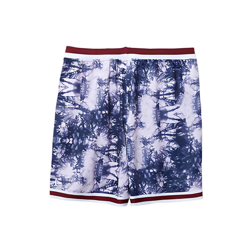 New Era Tie-Dye Print Basketball Shorts Unisex shorts Purple 13095662