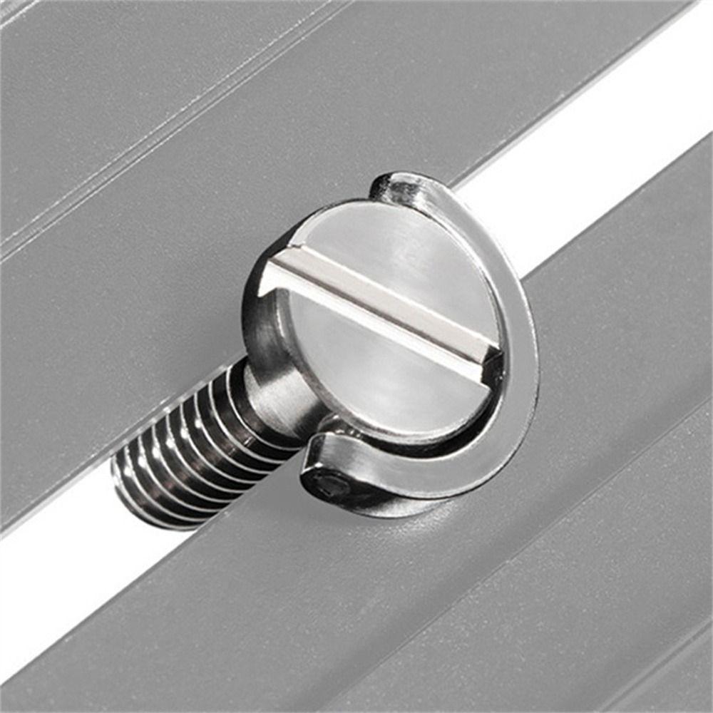 Quick Release Screw Adapter For DSLR Silver Camera Screw Tripod Screw D-Ring Screw 1/4 Inch Screw
