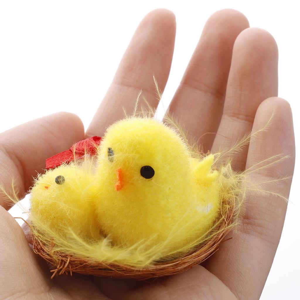 Easter Decoration Cute Chick Home Decoration Gift Box Mini Easter Chicks
