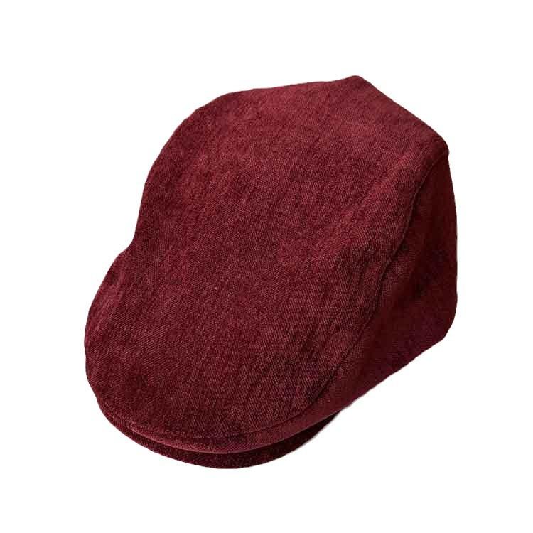Autumn and Winter Retro Suede Forward Hat Men's and Women's Solid Color British Style Painter Hat Street Feeling Newsboy Hat