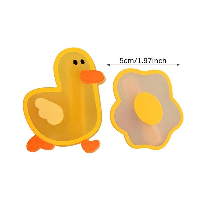 

Корейская весенняя милая мультяшная пластиковая заколка для волос с желтым яйцом и уткой для девочек