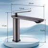 Gun Gray Stainless Steel Single Handle Bathroom Basin Mixer Tap - Hot and Cold Water Modern Washbasin Faucet with Sleek Design