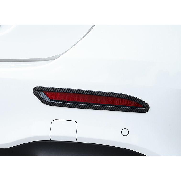 For Benz A-Class 2019-2022 ABS Carbon Fiber Rear Fog Light Eyelid Molding Trim