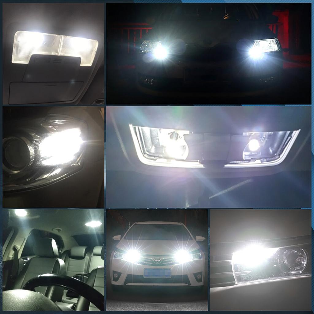 20PCS T10 W5W LED Canbus 3014 24SMD No Error 194 168 T10 LED Car Interior Instrument Light Bulb Lamp 12v Universal White 6000k