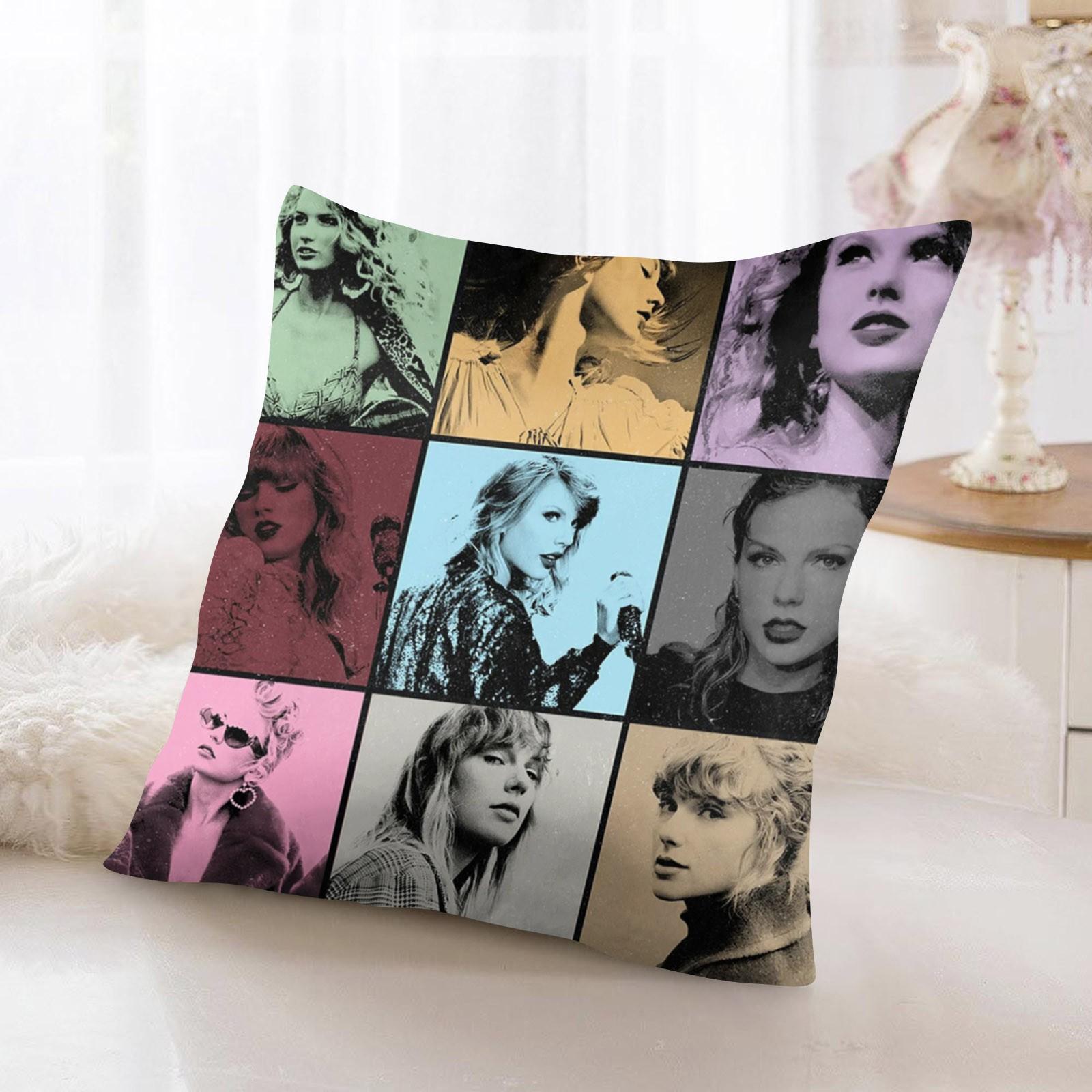 

Квадратная наволочка Swifty с поддержкой концерта и принтом для дивана, наволочка для дивана, удобная удобная наволочка без сердечника, 45x45 см One Size