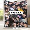 Felix Kpop Stray Kids Flannel Blanket,Ultra Soft Warm Plush Throw for Home Bedroom Bed Sofa Cover Camping Picnic gift