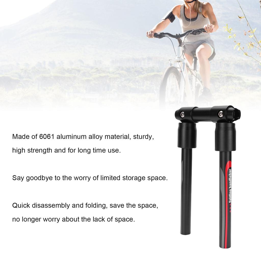 Fiets Vouwbaar Stuur Aluminiumlegering Opvouwbaar Snelontgrendeling Mountainbike Scooter Stuur Modificatie Accessoire