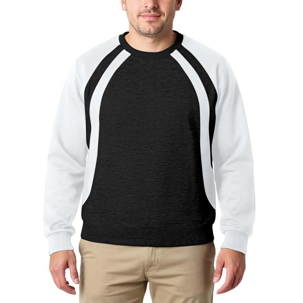 Men's Hoodie Loose Casual Long Sleeved Round Neck