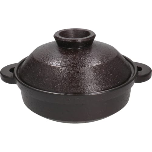 Nagatani-en Earthenware Pot, Induction Compatible, Healthy Steamer, Large, Serves 3-5, Approx. 31cm, Approx. 2700ml, Can Be Cooked Over an Open Fire,