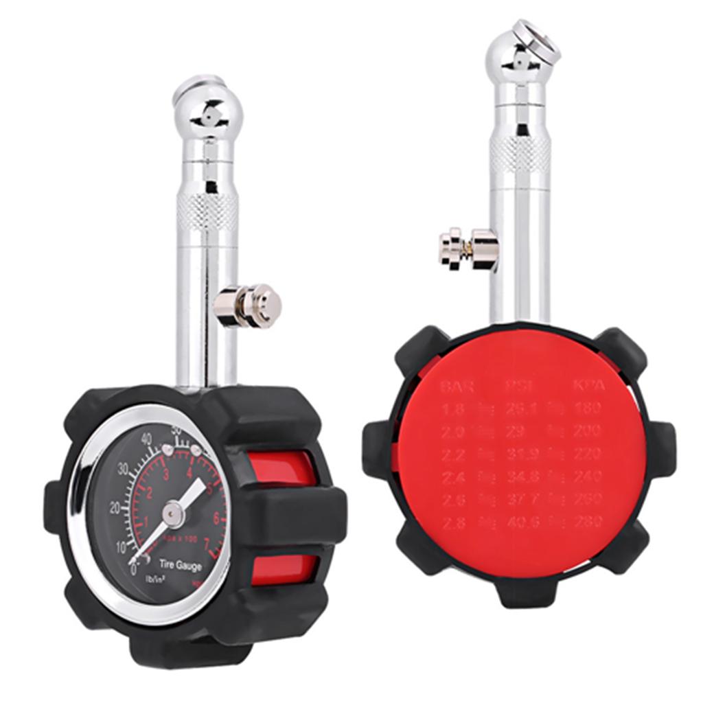 Manual Hand 0   100PSI Tire Air Pressure Gauge Meter Tester for Car Truck Motorcycle Bike