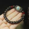 Chenguibao Agarwood Rotating Bracelet Carved Six Syllable Mantra