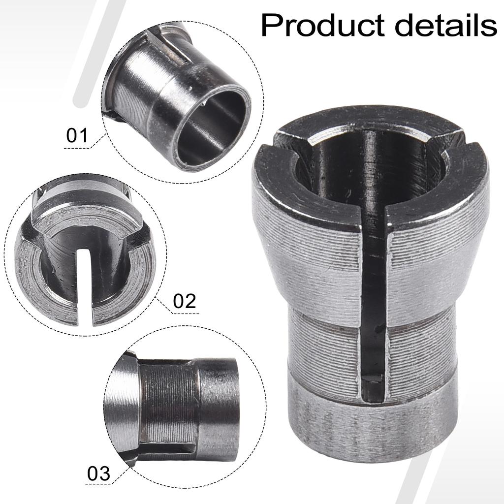 1pc 9.9mm X16.3mm Collet Chuck Adapter Engraving Trimming Machine Router Carpentry Accessories Collet Chuck Adapter