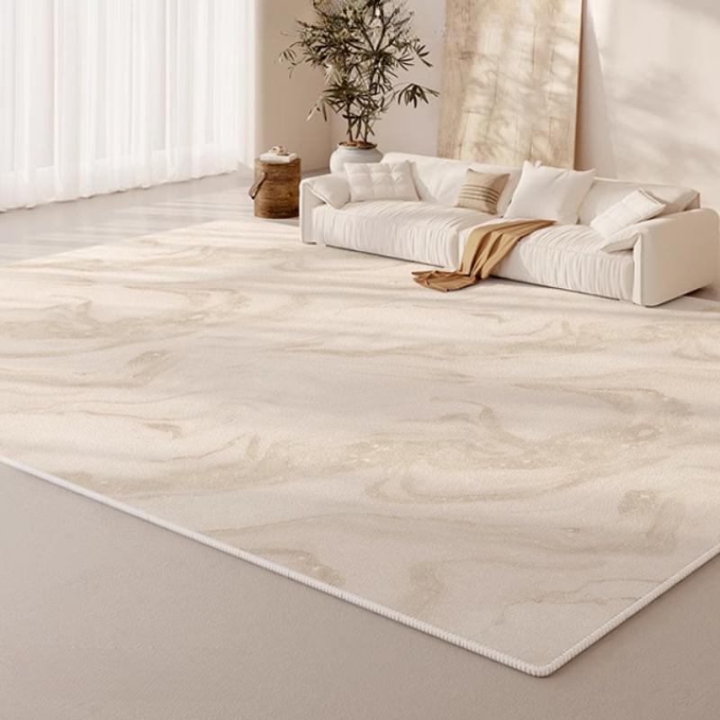Cream Style Bedroom Decor Plush Carpet Large Area Carpets for Living Room Thick Anti-slip Lounge Floor Mat Fluffy Soft Study Rug