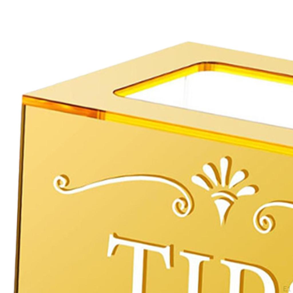 Tip Kutu Akrilik Bağış Toplama Çok Fonksiyonlu Barmen Yorum Oylama