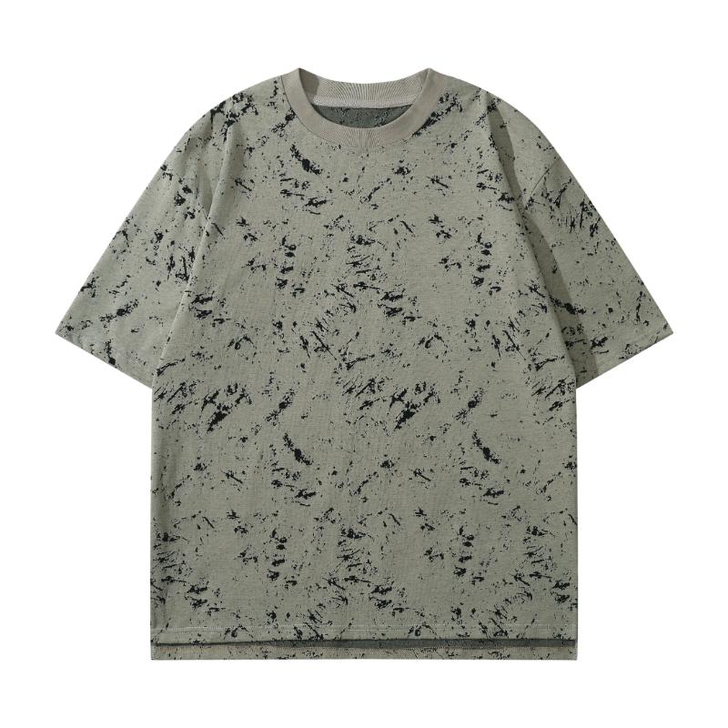 Short-sleeved T-shirt For Men, Mercerized Cotton Round Neck Half-sleeved T-shirt, Loose And Versatile Casual Top