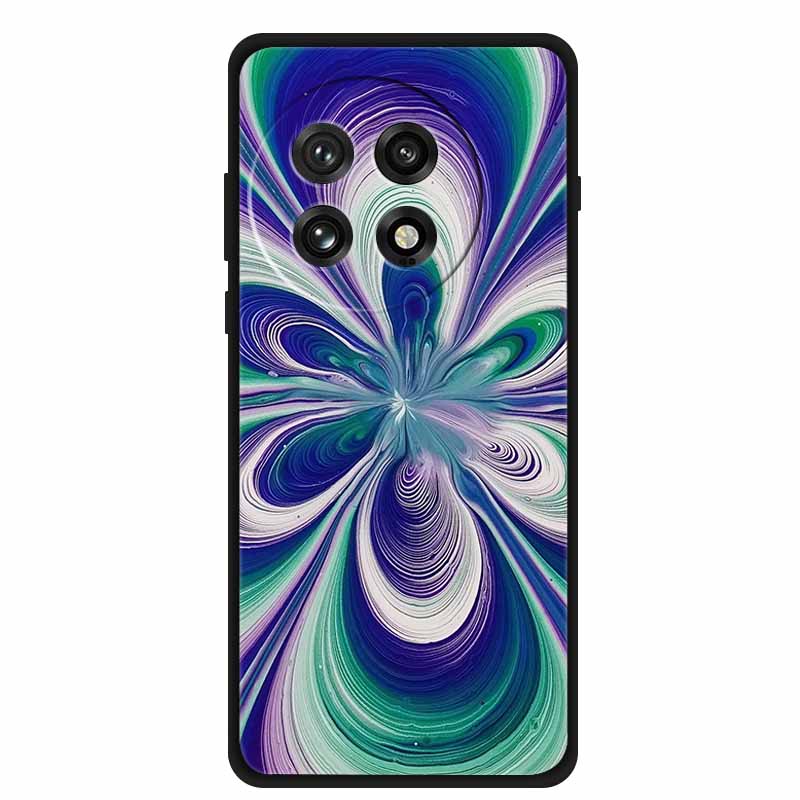 Marble Soft Case For Oneplus 13R Fashion Black Edge Capa Silicone Back Cover Shockproof Phone Case for Oneplus ACE 5 ACE5 Pro