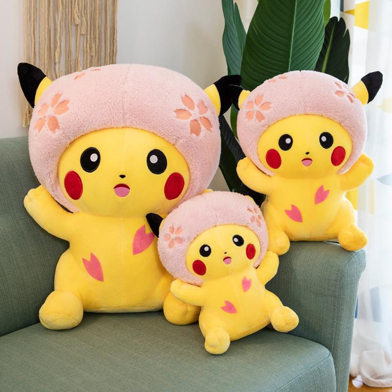 Movie Sakura Pikachu Plush Toy Gift Holiday Present Doll Collectible