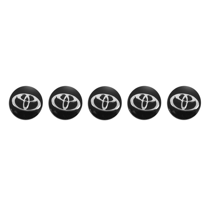 5/10 Stuks Auto Afstandsbediening Sleutel Sticker Auto Embleem Decoratie Decal Voor Toyota 86 Prado Camry Yaris RAV4 CHR Mirai Supra Alphard Corolla