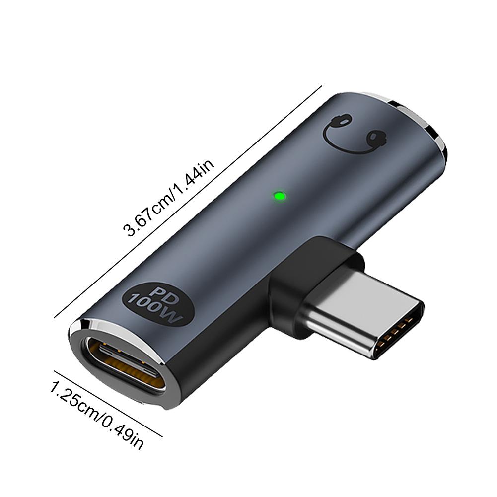 2-in-1 USB Type C To 3.5mm Headphone and Charger Adapter PD 100W Audio Aux Adapter USB C Splitter for Xiaomi Huawei iPhone 15 16