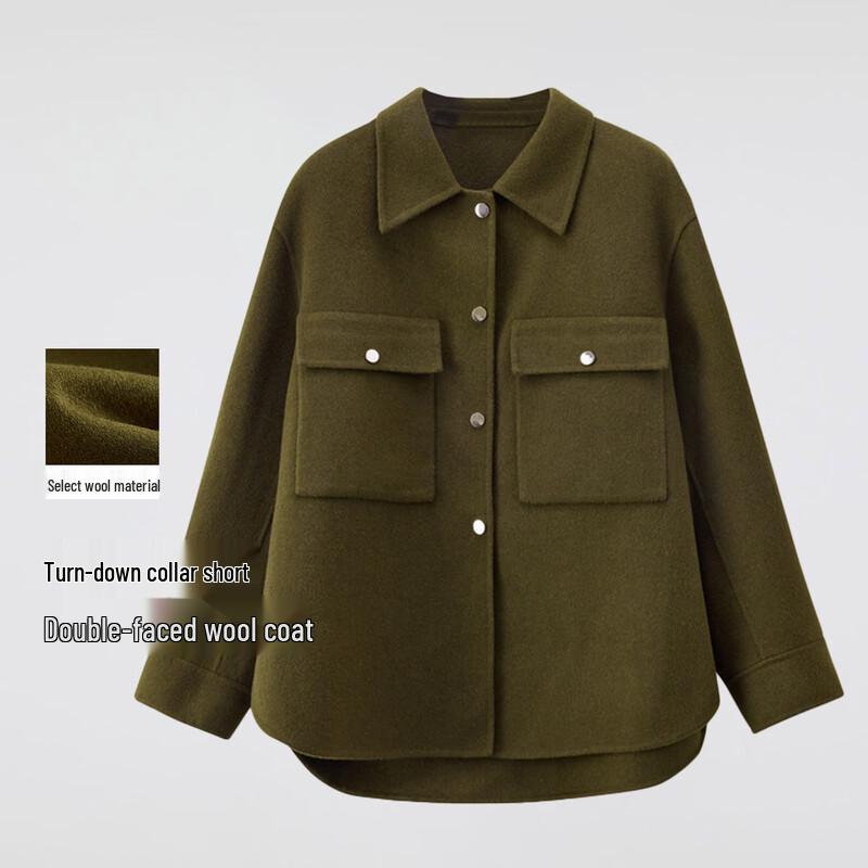 FivePlus Winter Wool Blend Shirt Coat S