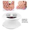 Hot & Cold Air Nail Dryer WarmCool Nail Polish Drying Fan Manicure Tool White