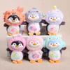 Cute Plush Toy Keychain Vinyl Penguin Pendant Creative Animal Stuffed Doll Cartoon Backpack Birthday Gifts