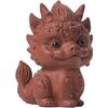 Ceramic Zodiac Dragon Mascot Decorative Figurines Chinese Mysterious Animals Cute Home Room Office Tea Table Decorative Statue