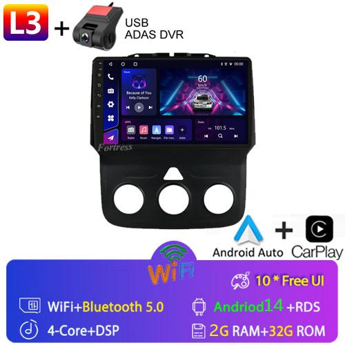 Car Radio 9 Inch Android 13 12+256G Touch Screen for DODGE RAM 1500 2013 2014 2015 2016 2017 2018 2019 WIFI Support SWC Carplay