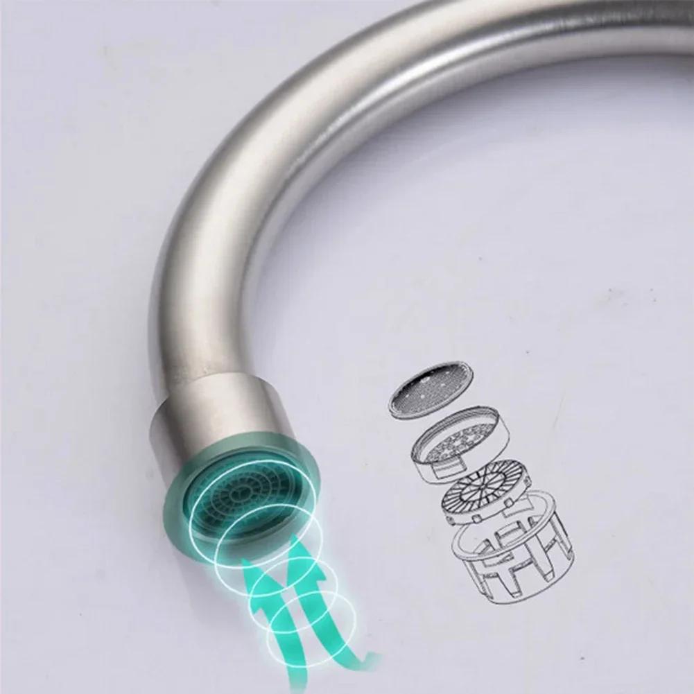 Kitchen Faucet Stainless Steel Water Tap Single Cold Rotation Deck Mounted Single Lever Bathroom Kitchen Sink Faucet