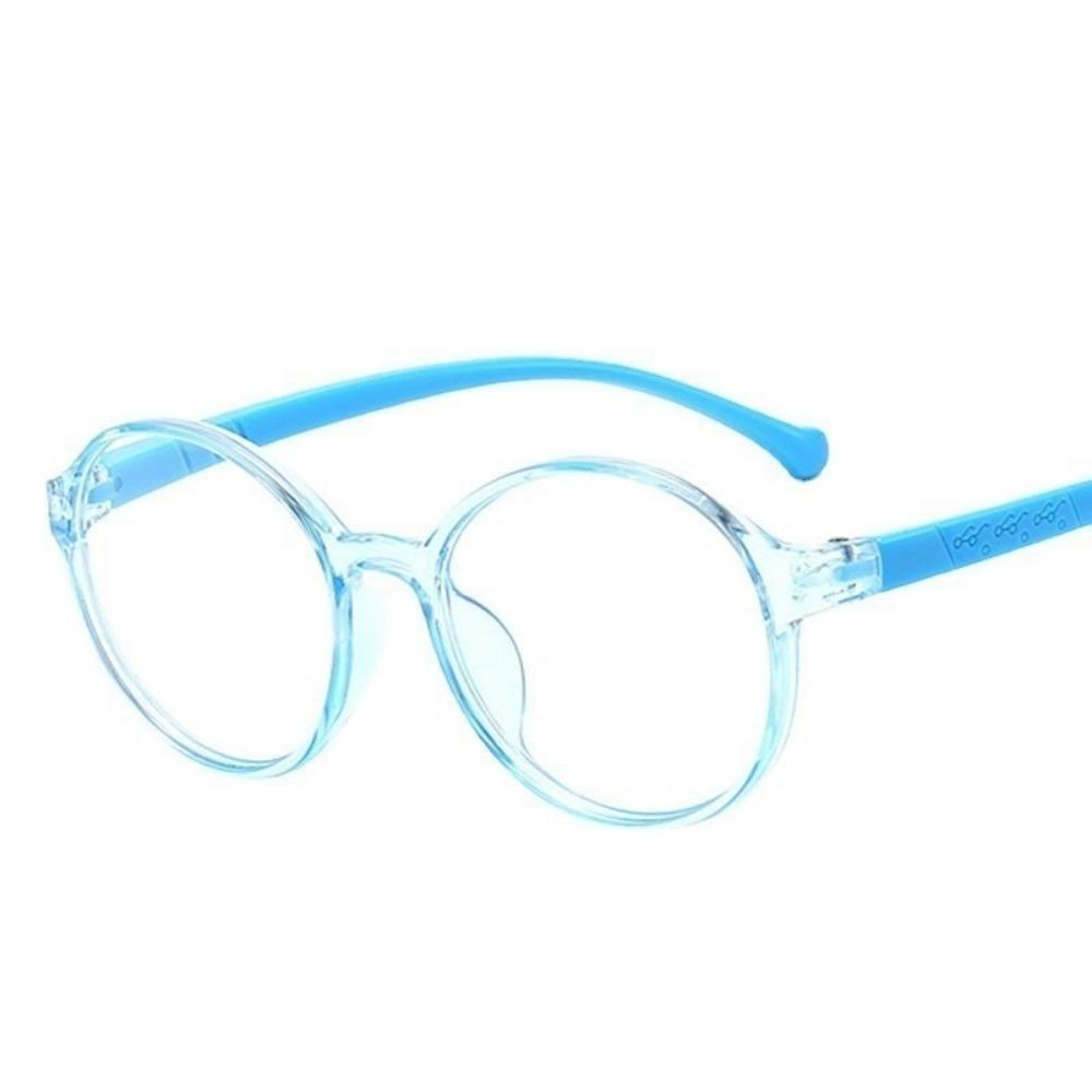 Round Anti Radiation Silicone Glasses for Kids 3-12Years Old Computer Anti-blue Light Eyeglasses