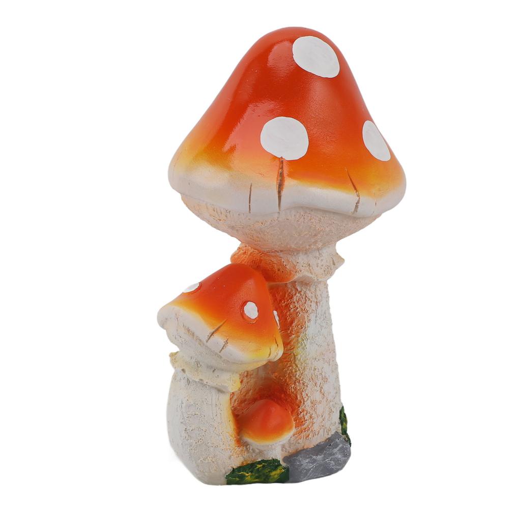 Resin Mushroom Decor 3 Mushrooms Design Exquisite Decorative   Versatile Outdoor Garden Decor Mushrooms Ornament