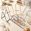 Metal Display Stand Iron Plate Photo Frame Bracket Decorative Plates And Picture Frames Rose Gold Stand Vertical Stable Placing Easel for
